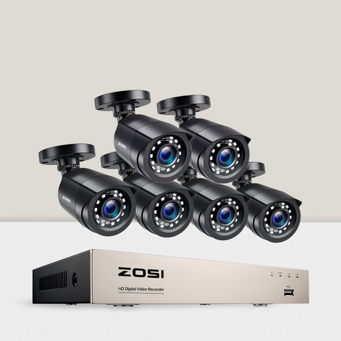 Outdoor 2-8 Camera CCTV Surveillance System