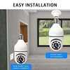 Hot Wireless wifi light bulb camera Tuya 2mp IP security camera CCTV light bulb camera 360 degree