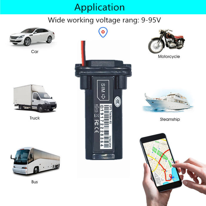 High AccuracyACC Ignition Detection Mini Waterproof 4G dc Vehicle GPS TrackerPopular