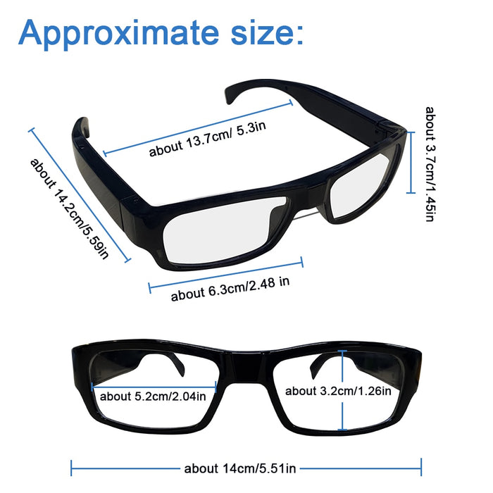 Wearable Hidden Camera Glasses