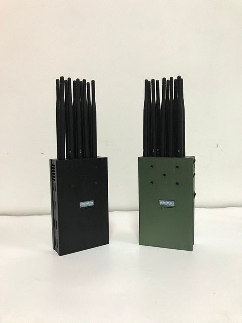 Portable 10 Antenna Frequency, GPS and Mobile Network Signal Jammer